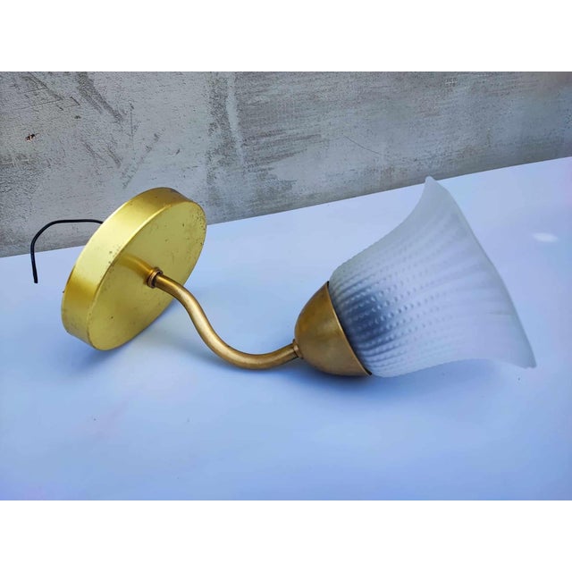 Metal Vintage Brass Wall Lamp, 1970s For Sale - Image 7 of 7