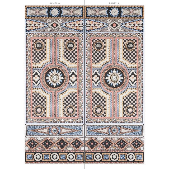 Mary McDonald was inspired by 17th- and 18th-century garden follies when she imagined Shell Grotto Panel A, part of an...