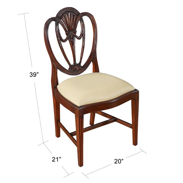 The Clover Back Side Chair as interpreted by Niagara Furniture is a fine quality, heart shaped chair with an elegant and...