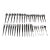 Mid-Century Modernist 38 Piece Stainless Steel Flatware Set in San Moritz for National For Sale