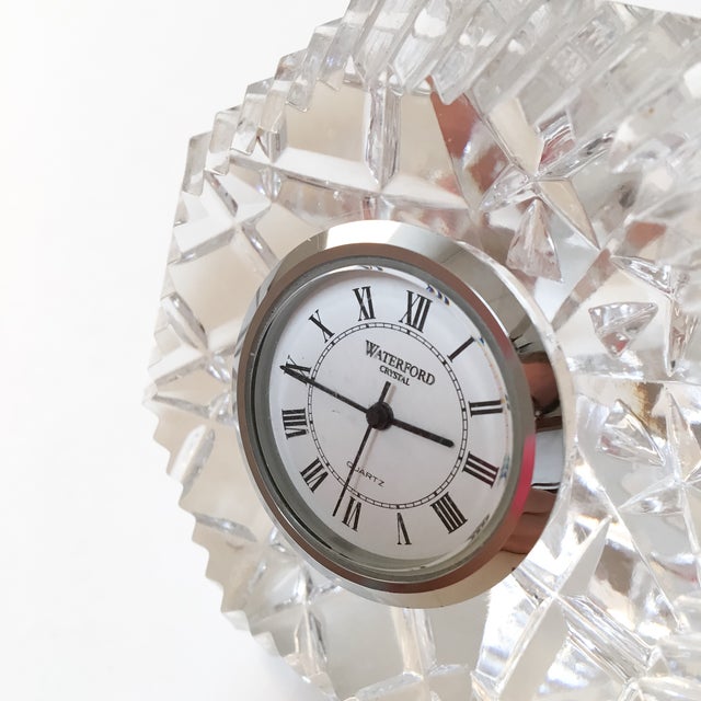 Waterford Diamond Shaped Crystal Clock Chairish