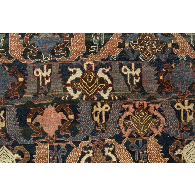 Zabihi Collection Oversize Antique Persian Bidjar Carpet - 12' x 18'2" For Sale In New York - Image 6 of 12