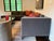 Charcoal Gray/Black Sectional Sofa W Armani Fabric Pillows For Sale - Image 11 of 12