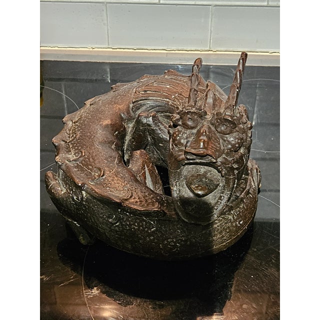 Brown 19th Century Continental Carving of a Dragon For Sale - Image 8 of 9