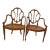 Adams Style Armchairs With Caned Seats -A Pair For Sale
