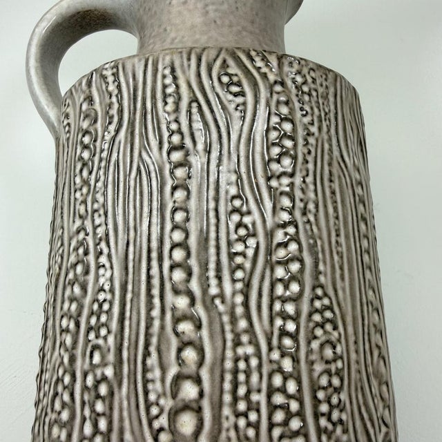 Beige Brutalist Model 7652-45 Relief Floor Vase by Carstens Tönnieshof, 1970s For Sale - Image 8 of 14