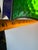 1970s 1970s Geometric Stained Glass Pendant Light Fixture For Sale - Image 5 of 6