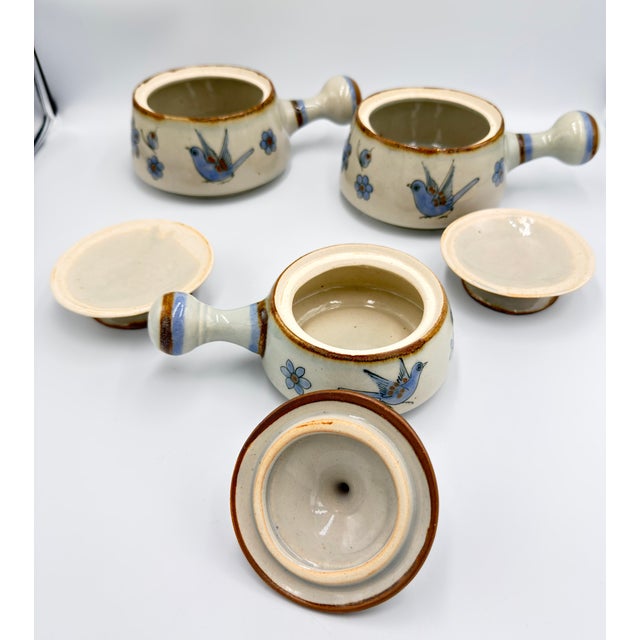 1950s Ken Edwards El Palomar Tonala Pottery Folk-Art Covered Serving Dishes - Set of 3 For Sale - Image 9 of 9
