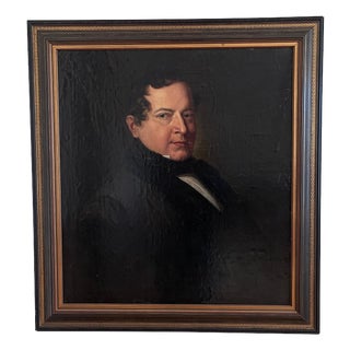 Portrait of a German Opera Tenor, 1840s, Oil Painting on Canvas, Framed For Sale