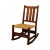 Antique L & J. G. Stickley Mission Oak Nursing Rocker For Sale - Image 13 of 13