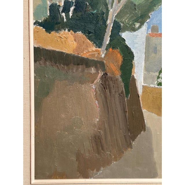 Hilmer Bengtsson, Southern Village, 1960s, Oil on Canvas, Framed For Sale - Image 11 of 18