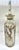 Crystal Perfume Bottle With Its Flower Stopper and Heraldic Coat of Arms 1850 France For Sale - Image 9 of 12