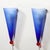 Mid-Century Hand-Blown Periwinkle Murano Glass Conical Sconces Signed Cenedese For Sale - Image 13 of 16