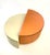 Contemporary Cardboard Sculpture With Orange and Beige For Sale - Image 3 of 9