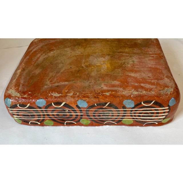 Vintage Mexican Pottery Terra Cotta Dish For Sale - Image 11 of 13