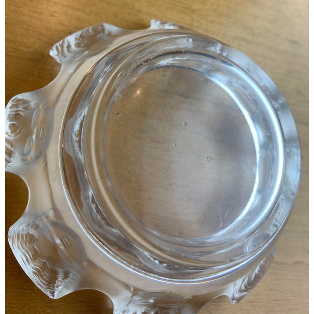 Mid 20th Century Vintage Lalique ‘Saint Nicolas' Crystal Ashtray For Sale - Image 9 of 9