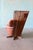 Coastal Pacific Green Tavarua Swivel Lounge Chair Palm Wood and Leather C. 2000s For Sale - Image 3 of 13