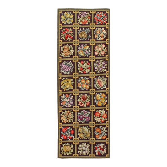 Galerie Shabab Collection Mid-20th Century English Needlepoint Rug For Sale