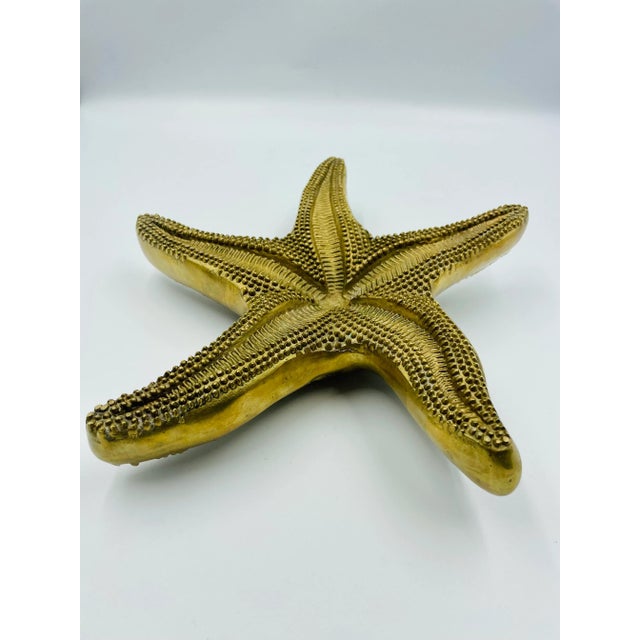 Mid 20th Century Mid 20th Century Solid Brass Starfish For Sale - Image 5 of 12