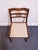 Brown Vintage Antique Solid Mahogany Traditional Duncan Phyfe Dining Side Chair For Sale - Image 8 of 10