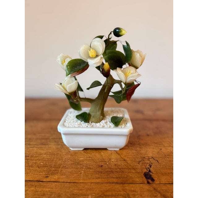 Gumps Jade & Glass Magnolia Bonsai Tree For Sale In Portland, OR - Image 6 of 8