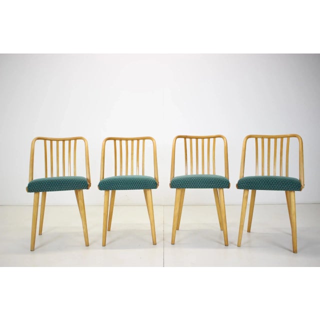 Czechoslovakian Dining Chairs by Antonin Suman, 1960s, Set of 4 For Sale - Image 4 of 13