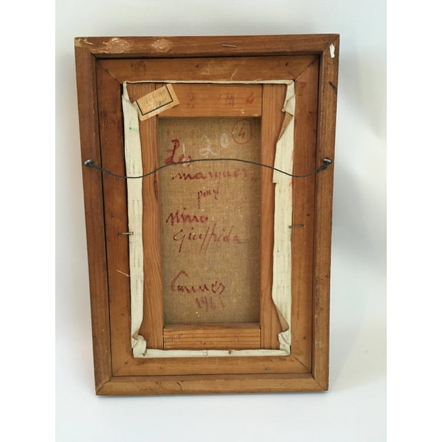 Mid 20th Century Original Vintage French Child Portrait, 1961 For Sale - Image 5 of 8