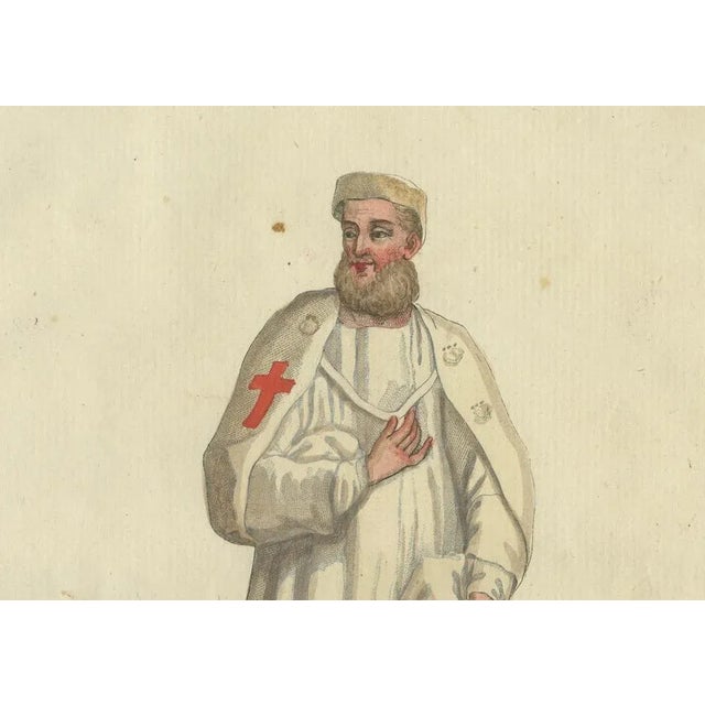 Schwan, Knight Templar in Traditional House Attire, 1791, Print For Sale - Image 4 of 6