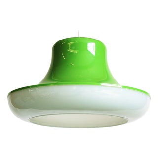 Vintage Spage Age Pop Art Pendant Lamp attributed to Massive, Belgium, 1970s For Sale