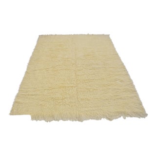1960s Anatolian Angora Wool Rug For Sale