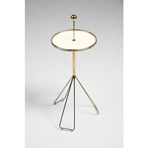 Gold Vintage Brass Side Table For Sale - Image 8 of 8