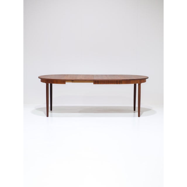 Extendable Round Teak Dining Table, 1960s For Sale - Image 4 of 18