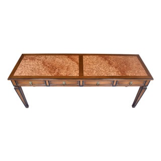Mid 20th Century Italian Console Table With Rosso Verona Marble Top For Sale