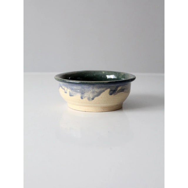 Tan Vintage Studio Pottery Bowl For Sale - Image 8 of 8