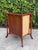 Wood Vintage Palecek Hand-Painted Bamboo Accent Cabinet With Grasscloth Panels For Sale - Image 7 of 13