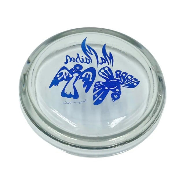 1970s Vintage Ma Maison Los Angeles Restaurant Glass Ashtray For Sale - Image 5 of 13