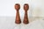 Pair of Hand Carved Wood Candle Holders For Sale - Image 4 of 10
