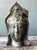 Vintage Patinated Bronze Buddha Head For Sale - Image 16 of 18