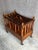 Wood Vintage English Canterbury Barley Twist Wooden Magazine Rack on Metal Casters For Sale - Image 7 of 12