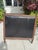 Black Antique Neoclassical Carved Wood & Black Leather Full-Size Headboard, Fluted Posts & Pinecone Finials For Sale - Image 8 of 12