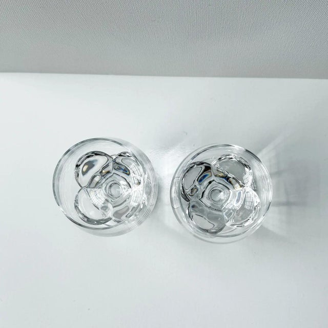 Mid-Century Modern 1990s Mid Century Modern Lalique ‘Blois’ Crystal Sherry Glasses - Set of 2 For Sale - Image 3 of 5