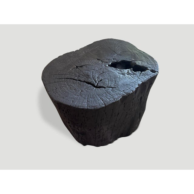 Contemporary Andrianna Shamaris Charred Coffee Table or Side Table For Sale - Image 3 of 5