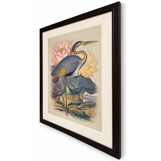 Bring a sense of tranquility and timeless elegance to your space with this vintage print (newly matted and framed)....