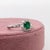 Zambian Emerald Ring With Diamond Accents: Solid 14k Gold, Asscher Cut 5mm, Size 6.75 For Sale - Image 4 of 7
