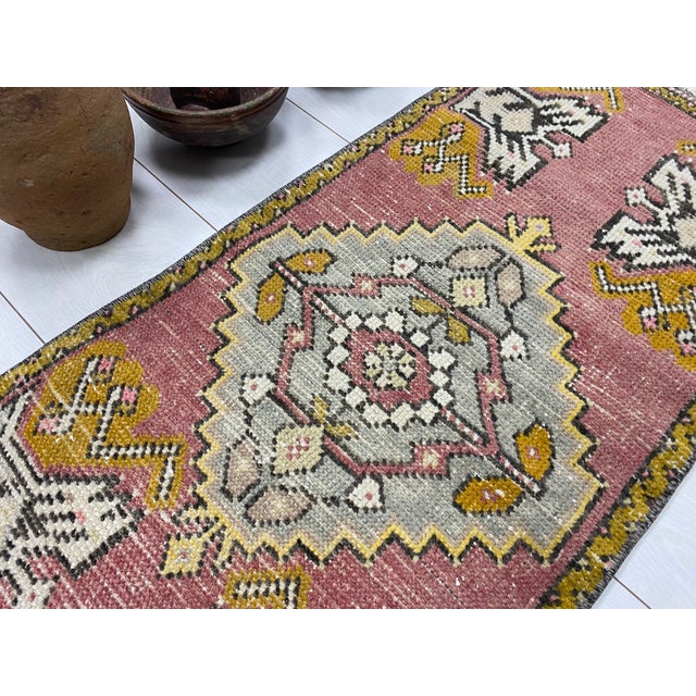 Oushak Anatolian Wool Area Carpet For Sale - Image 4 of 6