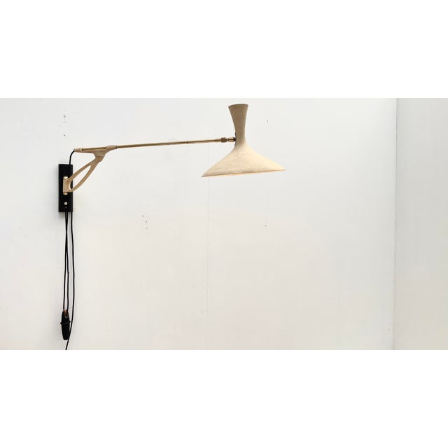 Metal Wall Lamp by Louis Kalff for Cosack Leuchten, 1950s For Sale - Image 7 of 12