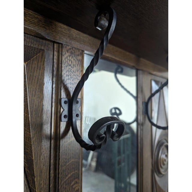 Oak Coat Rack in the style of Dudouyt For Sale - Image 4 of 9