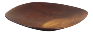 Turned Biomorphic Walnut Bowl by Rude Osolnik