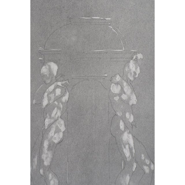 Auguste Rodin, Figures supporting a pedestal, Engraving For Sale - Image 3 of 7