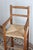 Rustic Vintage Wooden Children's High Chair with Straw Seat, 1980s For Sale - Image 3 of 9